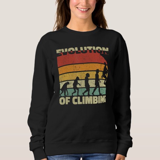Evolution der Klettersteigung Sweatshirt (Vorderseite)