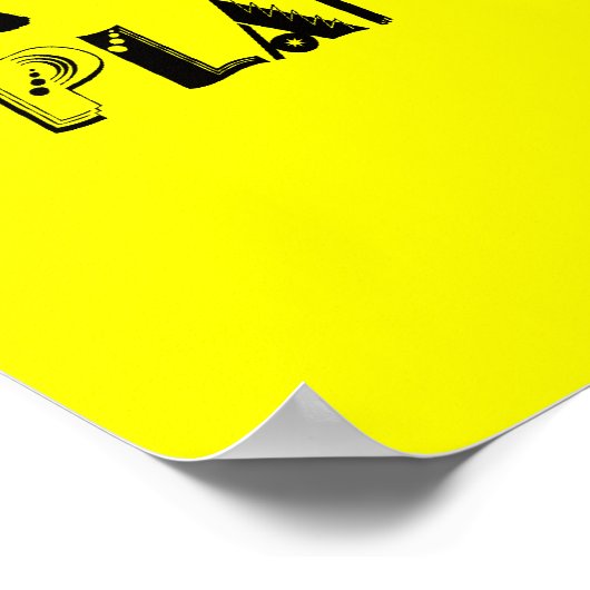 Evolution der Künstlerischen Logokombination Plano Poster (Ecke)