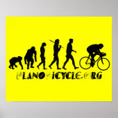 Evolution der Künstlerischen Logokombination Plano Poster (Vorne)