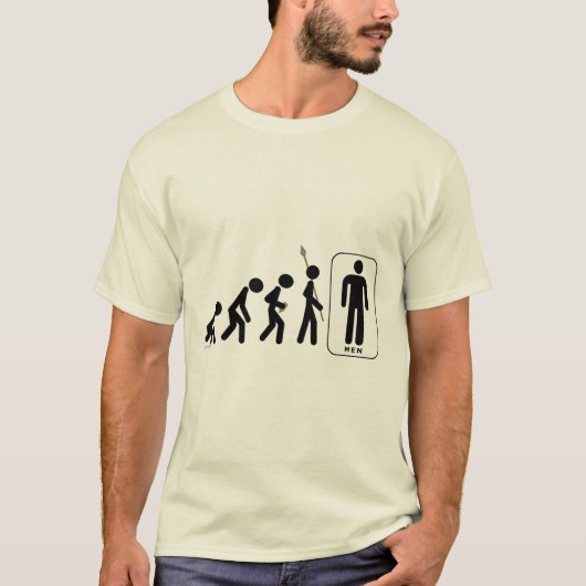 Evolution der Männer T-Shirt (Vorderseite)