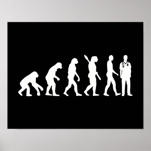 Evolution der männlichen Krankenschwester Poster (Vorne)