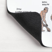 Evolution der MannMausunterlage Mousepad (Ecke)
