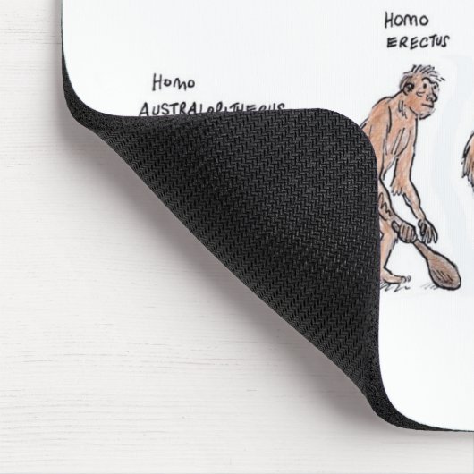 Evolution der MannMausunterlage Mousepad (Ecke)
