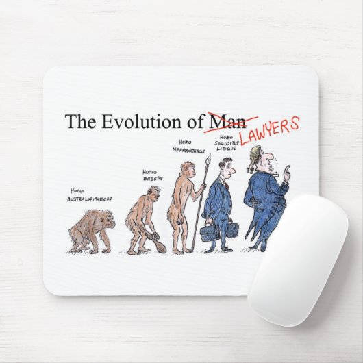 Evolution der MannMausunterlage Mousepad (Mit Mouse)