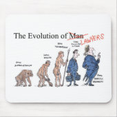 Evolution der MannMausunterlage Mousepad (Vorne)