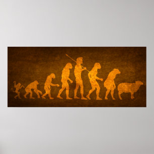 Evolution der Massendrucke Poster