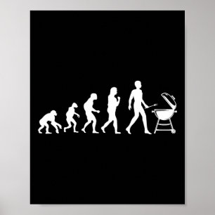 Evolution der menschlichen Grillen, die das Design Poster