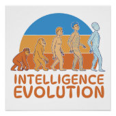 Evolution der menschlichen Intelligenz Poster (Vorderseite)