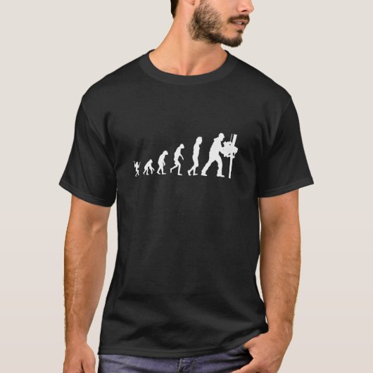Evolution der menschlichen Ölfeldarbeiterin Roughn T-Shirt (Vorderseite)