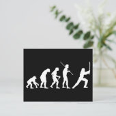 Evolution der Ninja - von Mensch zu Ninja Postkarte (Stehend Vorderseite)