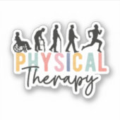 Evolution der Physikaltherapie, Physiotherapeut Aufkleber (Vorderseite)