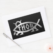 Evolution - Der rechteckige Aufkleber (Umschlag)