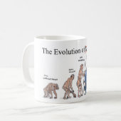 Evolution der Rechtsanwalt-Tasse Kaffeetasse (Vorderseite Links)