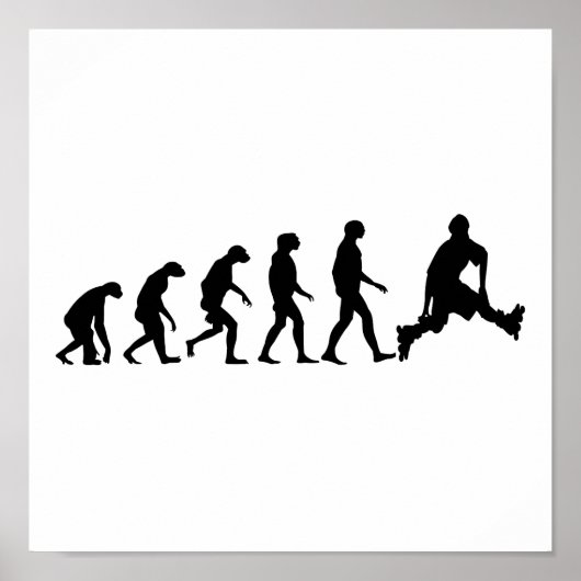 Evolution der Rollerblading Poster (Vorne)