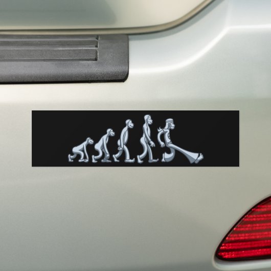 Evolution der Sechzigerjahre Autoaufkleber (Auf Auto)