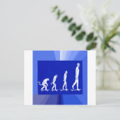 Evolution DER SKATEBOARDING Postkarte (Stehend Vorderseite)
