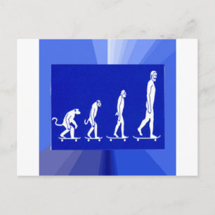 Evolution DER SKATEBOARDING Postkarte