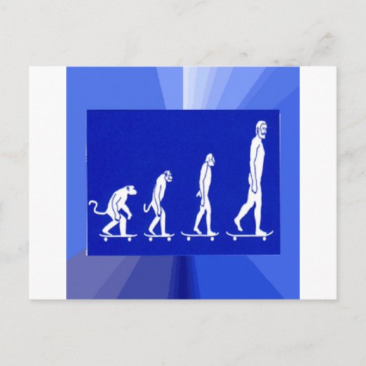 Evolution DER SKATEBOARDING Postkarte (Vorderseite)
