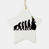 Evolution der Snowman-Verzierung Keramik Ornament (Rechts)