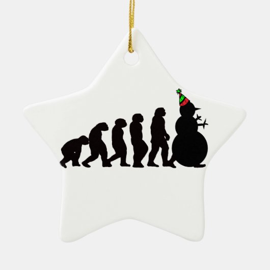 Evolution der Snowman-Verzierung Keramik Ornament (Vorne)