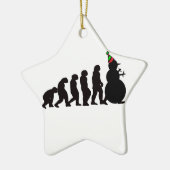 Evolution der Snowman-Verzierung Keramik Ornament (Links)