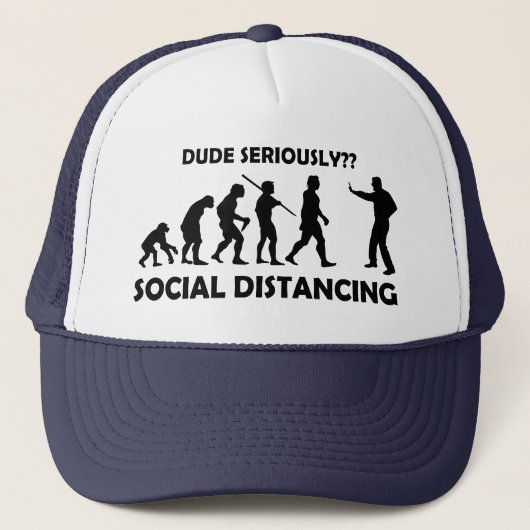 Evolution der sozialen Trennung Truckerkappe (Vorderseite)