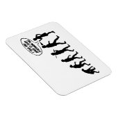 Evolution der weiblichen Pfefferspray - Funny Femi Magnet (Rechte Seite)