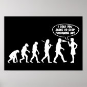 Evolution der weiblichen Pfefferspray - Funny Femi Poster (Vorne)