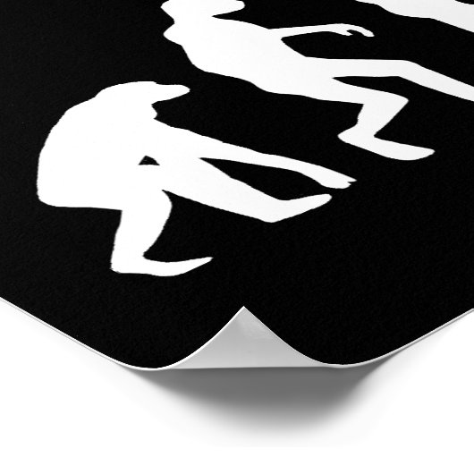 Evolution der weiblichen Pfefferspray - Funny Femi Poster (Ecke)