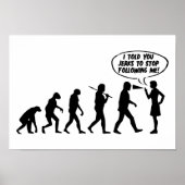 Evolution der weiblichen Pfefferspray - Funny Femi Poster (Vorne)