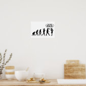 Evolution der weiblichen Pfefferspray - Funny Femi Poster (Küche)