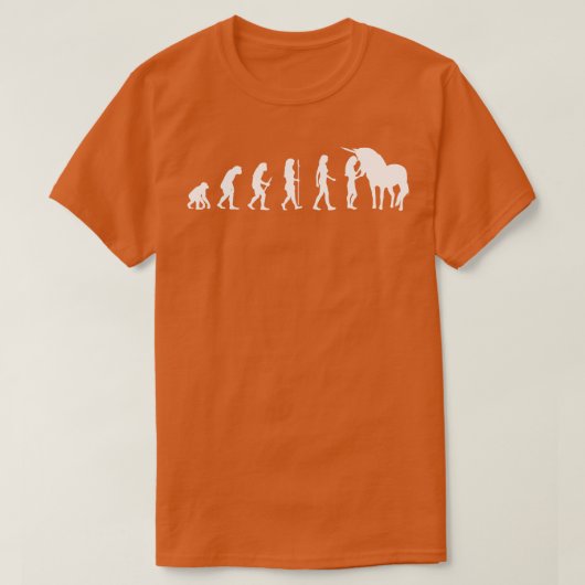 Evolution der weiblichen Unicorn Lover Geschenkide T-Shirt (Design vorne)