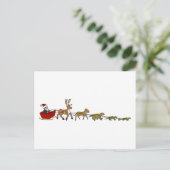 Evolution der Weihnachtszeit Feiertagspostkarte (Stehend Vorderseite)