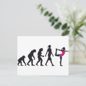 Evolution der Yogastellung Postkarte (Stehend Vorderseite)