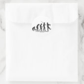 Evolution der Zombie Runder Aufkleber (Tasche)