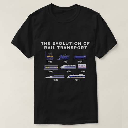 Evolution der Zugausrüstung für Modellbauer T-Shirt (Design vorne)