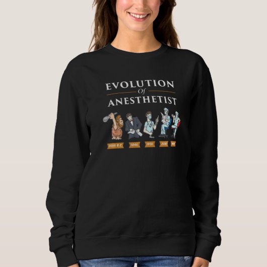 Evolution des Anästhesisten Sweatshirt (Vorderseite)