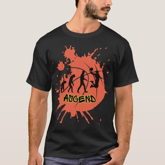 Evolution des Ball-Ascend-Shirts T-Shirt (Vorderseite)