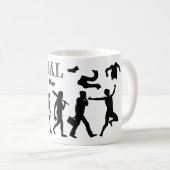 Evolution des befreiten Menschen (Naturist Man) Kaffeetasse (VorderseiteRechts)