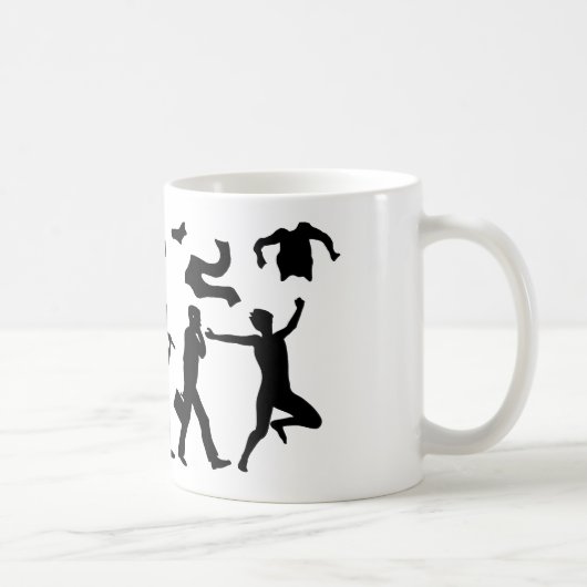 Evolution des befreiten Menschen (Naturist Man) Kaffeetasse (Rechts)