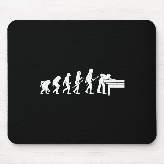 Evolution des Billardspiels - Schwimmbadballsport Mousepad (Vorne)