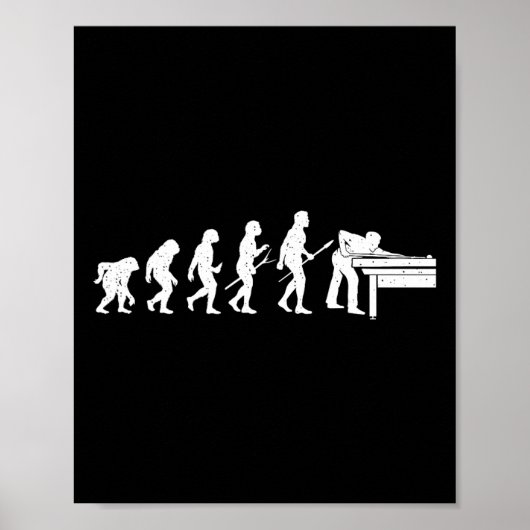 Evolution des Billardspiels - Schwimmbadballsport Poster (Vorne)