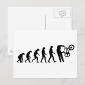 Evolution des BMX Postkarte (Vorne/Hinten)
