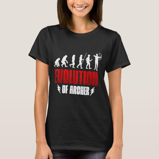 Evolution des Bogenführers T-Shirt (Vorderseite)