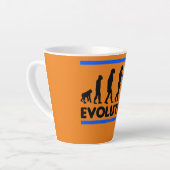Evolution des Break Dancing Design Break Tanz  Milchtasse (Linke Ecke)