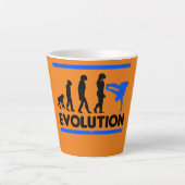 Evolution des Break Dancing Design Break Tanz  Milchtasse (Vorderseite)