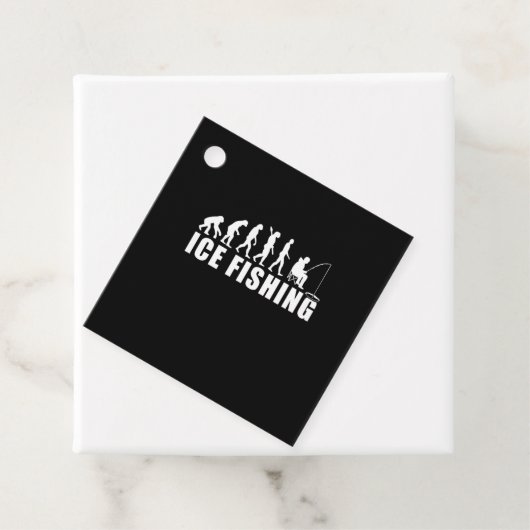 Evolution des Eisfischfangs Geschenkanhänger (Beispiel)