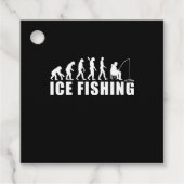 Evolution des Eisfischfangs Geschenkanhänger (Vorderseite)