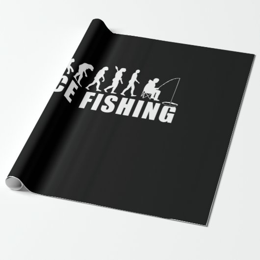 Evolution des Eisfischfangs Geschenkpapier (Ungerollt)
