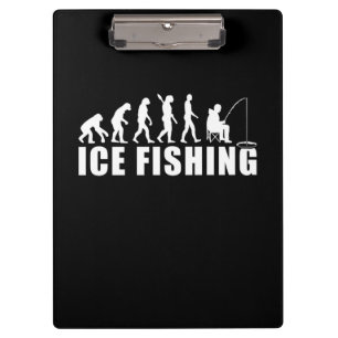 Evolution des Eisfischfangs Klemmbrett